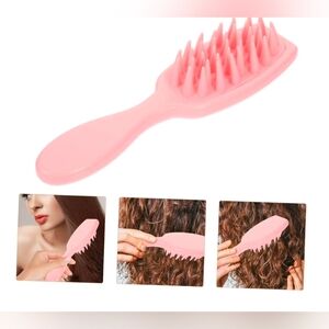 Pink Silicone Scalp Massage Brush BNIB